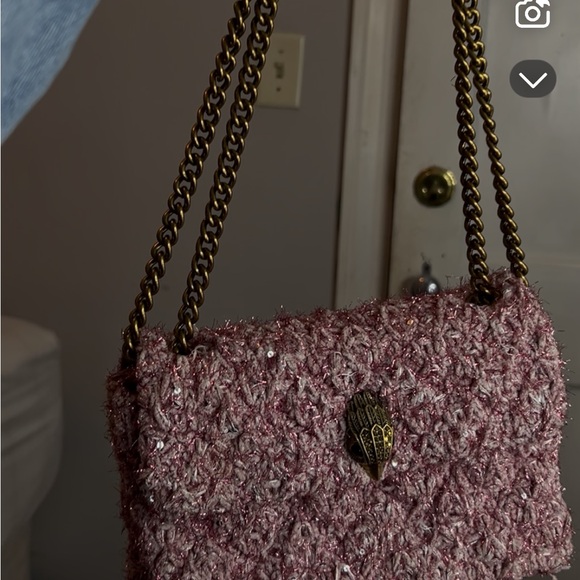 Kurt Geiger Pink Tweed Shoulder Bag - Picture 1 of 1